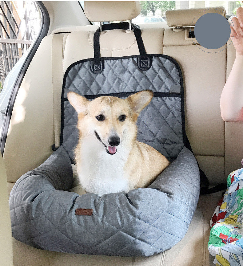 2-in-1 Dog Car Seat & Bed – Comfortable Travel