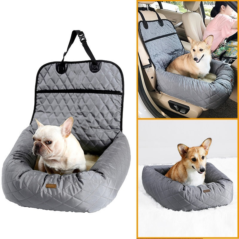 2-in-1 Dog Car Seat & Bed – Comfortable Travel