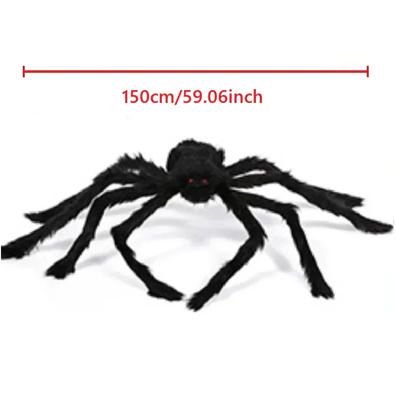 Giant Halloween Spider Indoor & Outdoor Yard, Porch Decor for Haunted House or Home, Party ,Halloween Decorations