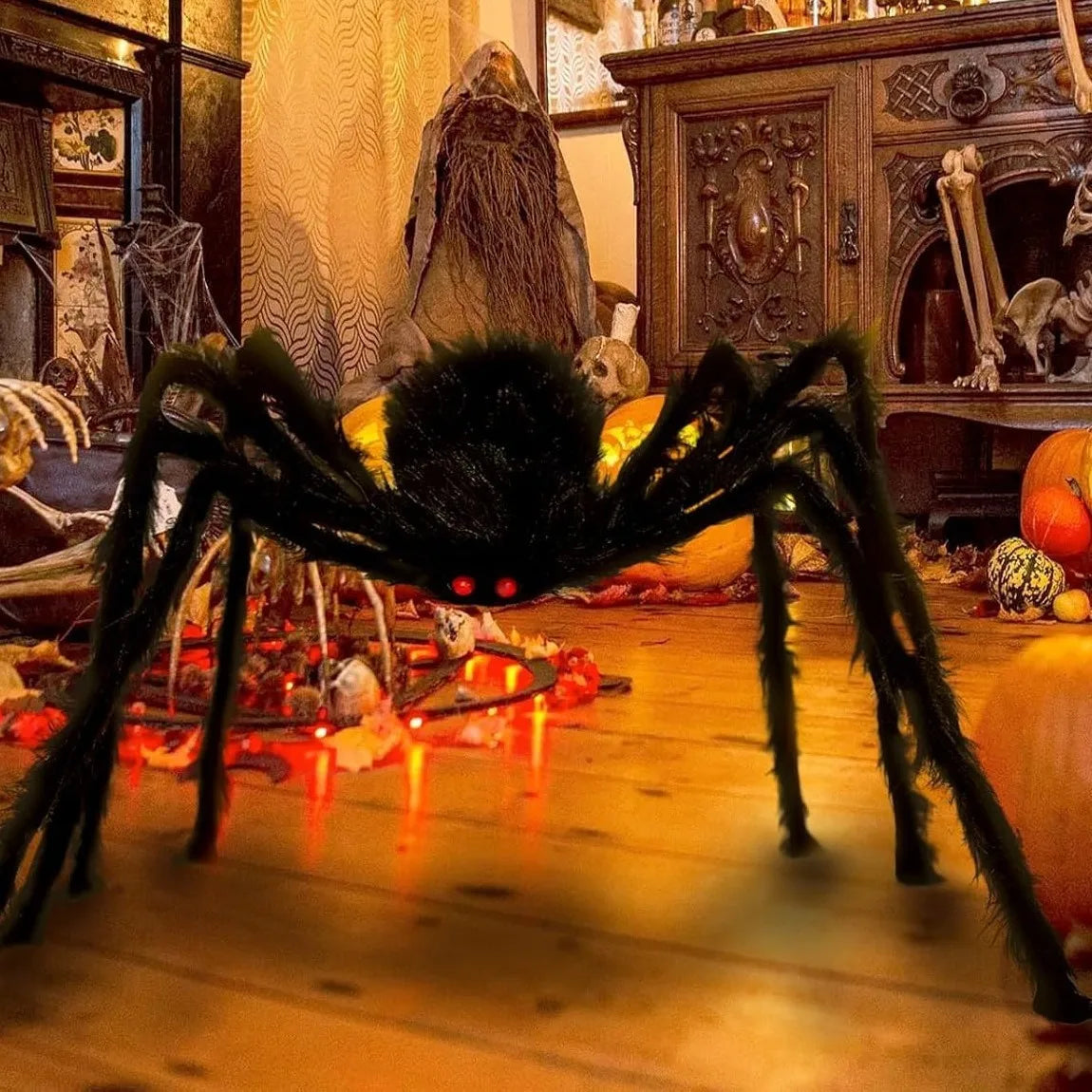 Giant Halloween Spider Indoor & Outdoor Yard, Porch Decor for Haunted House or Home, Party ,Halloween Decorations