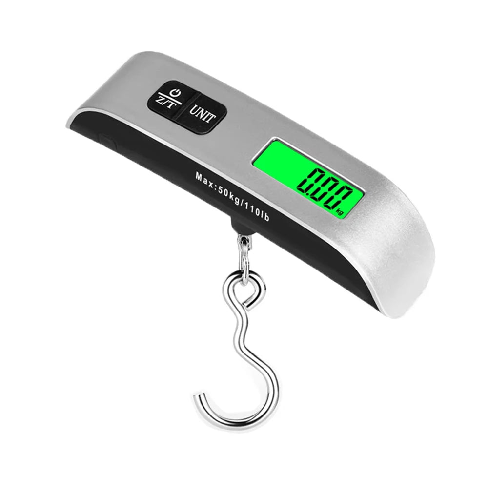 Mini LCD 40kg/100g Digital Electronic Luggage Scale Portable Suitcase Scale Handled Travel Bag Weighting Fish Hook Hanging Scale