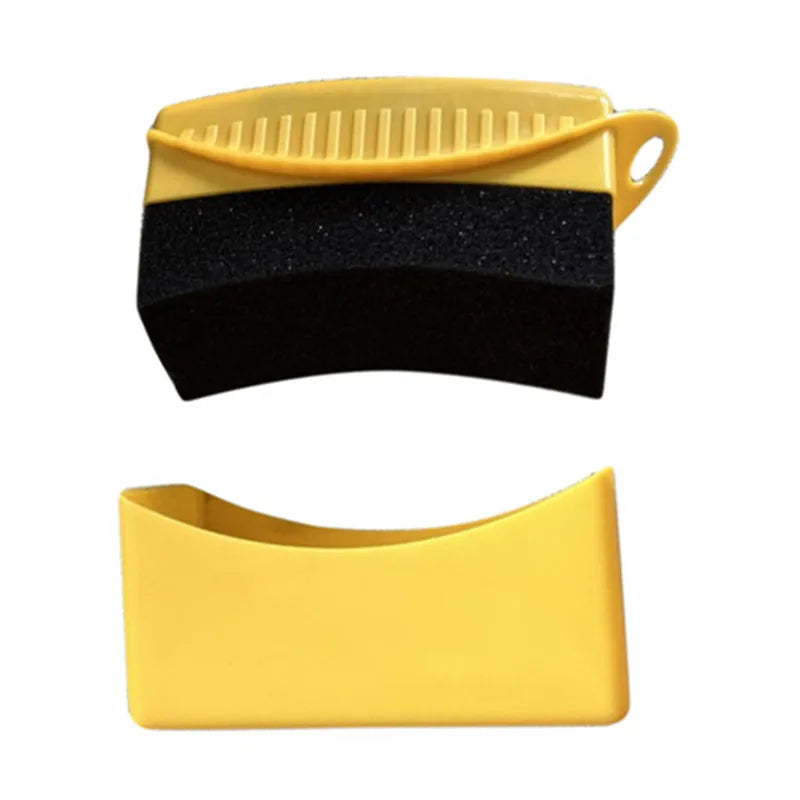 Car Wheel Polishing Waxing Sponge Brush ABS Plastics Washing Cleaning Tire Contour Dressing Applicator Pads Detail Accessories