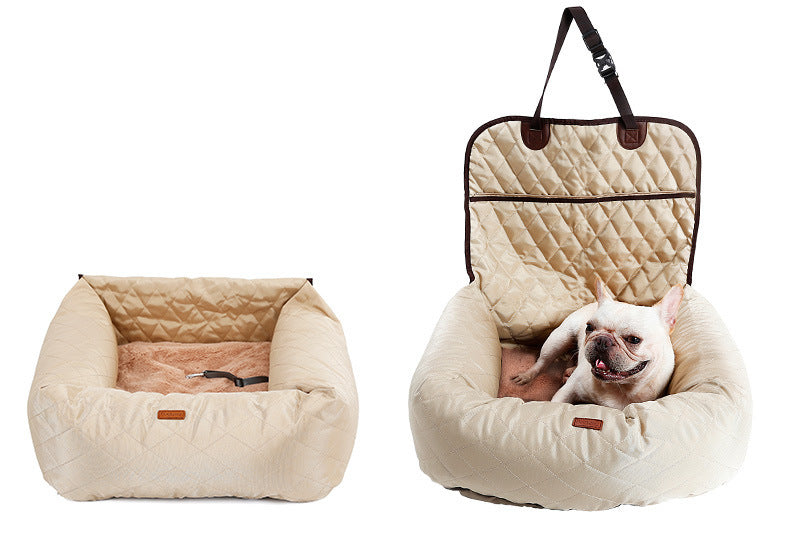 2-in-1 Dog Car Seat & Bed – Comfortable Travel