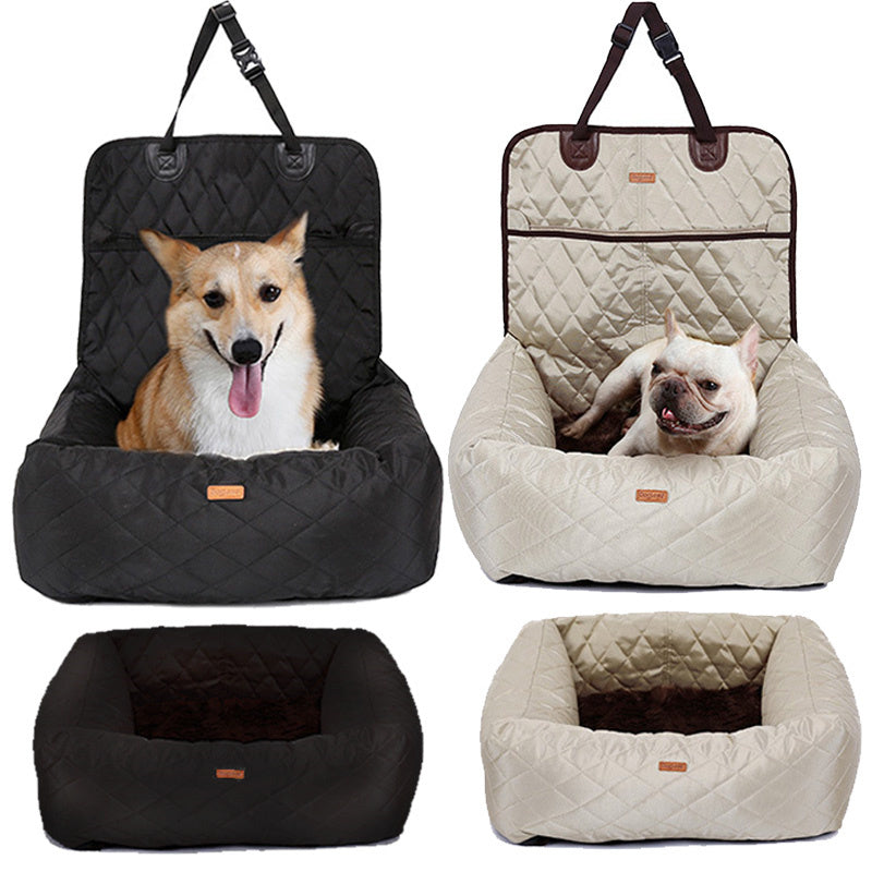 2-in-1 Dog Car Seat & Bed – Comfortable Travel