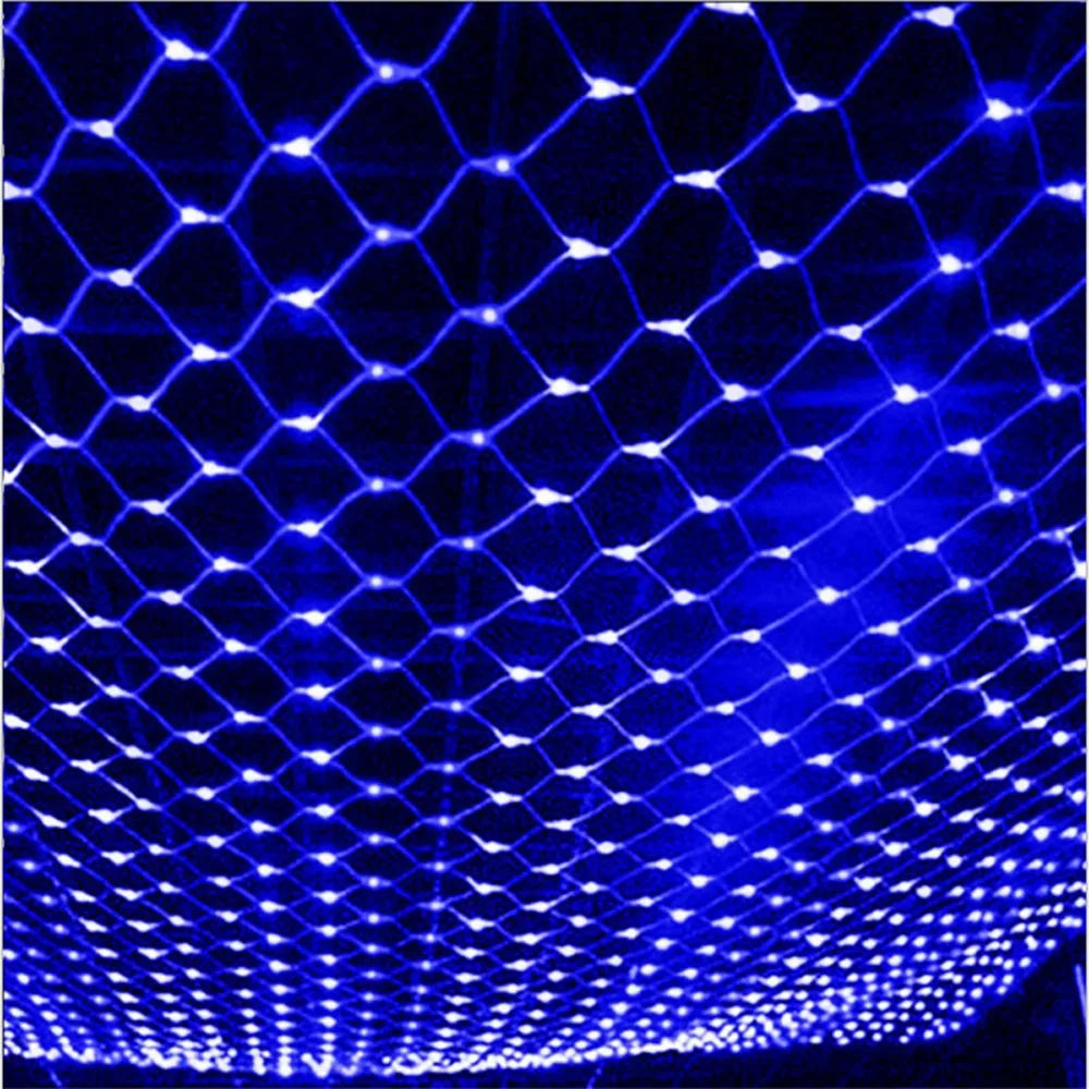 Net Mesh Led Lights 1.5M/2M/3M LED String Christmas Fairy Curtain Garland Outdoor Waterproof For Party Garden Wedding Decoration