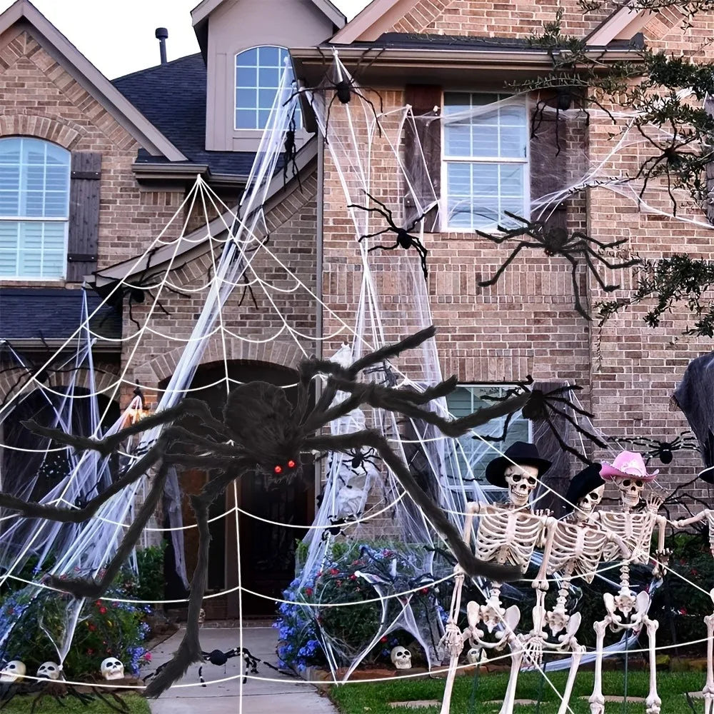 Giant Halloween Spider Indoor & Outdoor Yard, Porch Decor for Haunted House or Home, Party ,Halloween Decorations