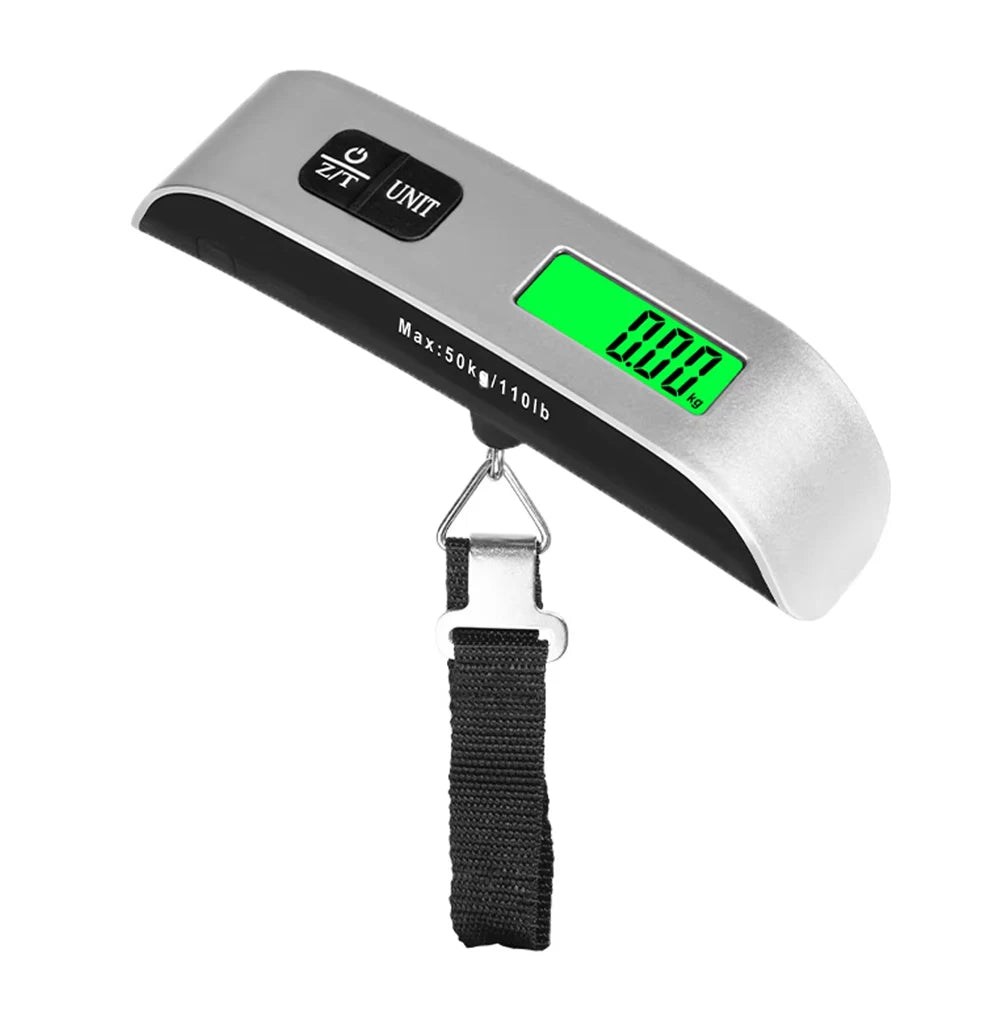 Mini LCD 40kg/100g Digital Electronic Luggage Scale Portable Suitcase Scale Handled Travel Bag Weighting Fish Hook Hanging Scale