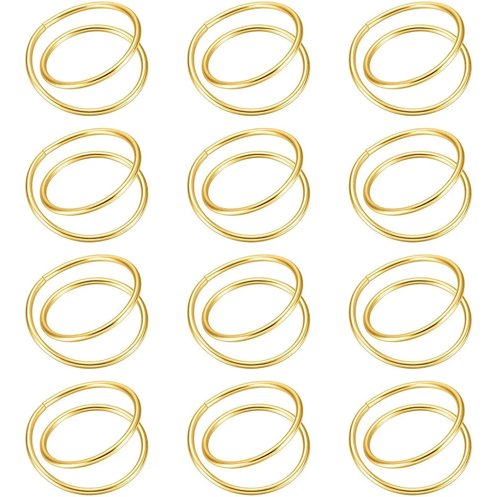 Exquisite Gold Napkin Ring Metal Napkin Rings for Wedding Party Dinner Hotel Table Decoration Napkins Holder