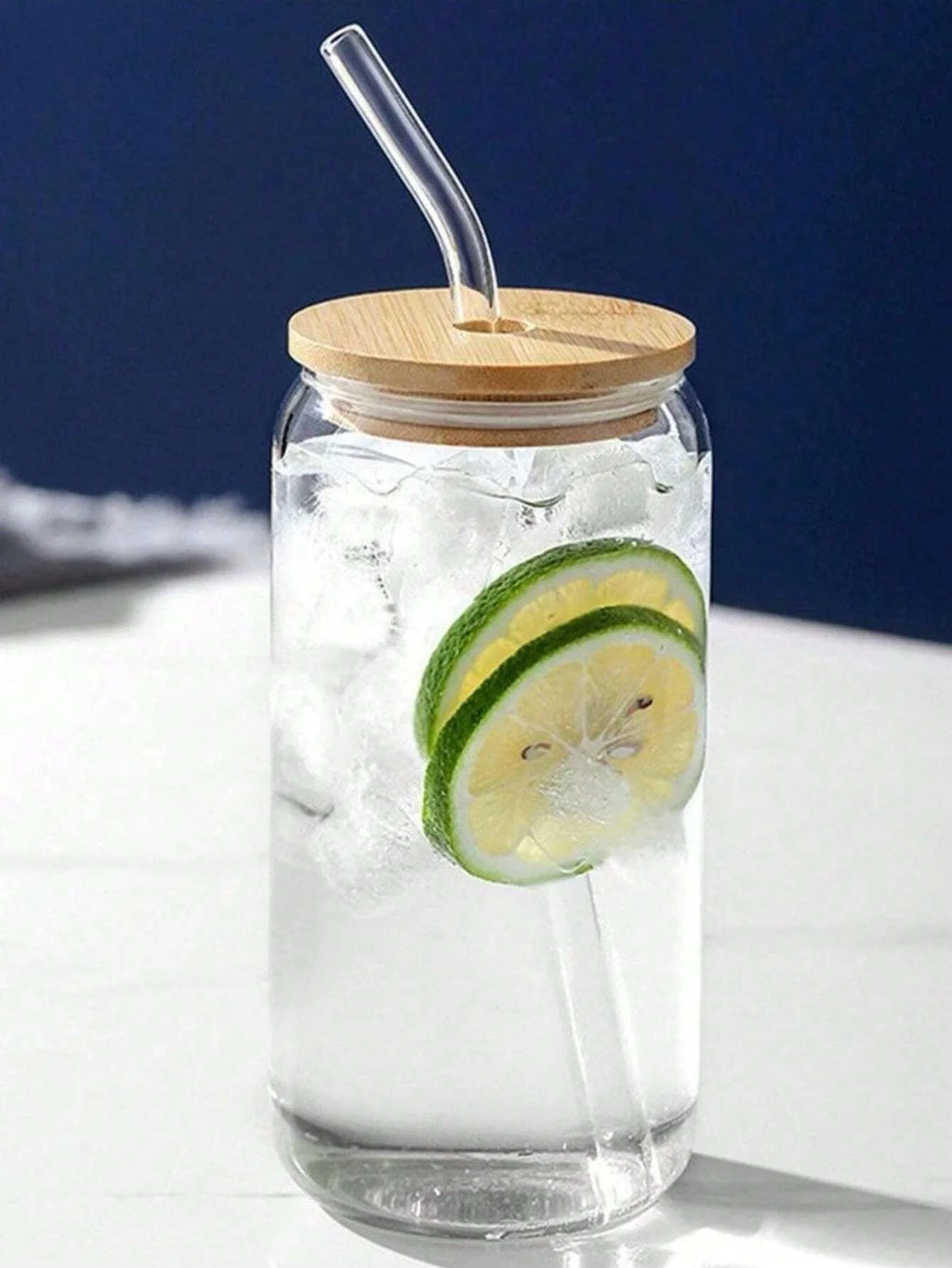 500ml Glass Cup With Lid and Straw Transparent Bubble Tea Cup Juice Glass Beer Can Milk Mocha Cups Breakfast Mug Drinkware