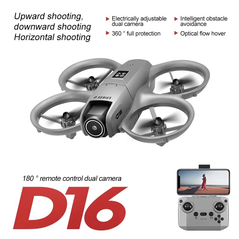 Xiaomi D16 Drone Mini Dual Camera 8K Aerial HD Profesional Helicopter GPS Positioning Avoidance Bushless Motor Drone UAV